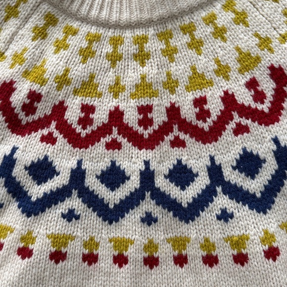 Excellent condition J Crew wool Fair Isle sweater - Picture 5 of 7